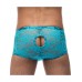 Neon Lace Double Pleasure Short - Turquoise