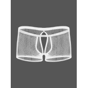 Stretch Net Double Pleasure Short - White Stretch Net Double Pleasure Short - White