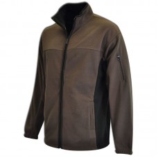 Two-tone Microfibre Polar Fleece Brown/Black