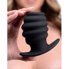 Hive Ass Tunnel Silicone Ribbed Hollow Anal Plug - Medium