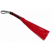 Frisky Short Suede Leather Flogger Red