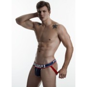 Pump Mesh Jock-Strap Navy and Red