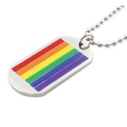 Classic Gay Flag Dog Tag