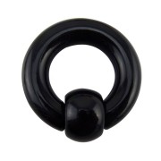 Ball Closure Black Acrylic Hoop Captive Bead Ball Closure Black Acrylic Hoop Captive Bead