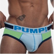 Pump Cotton Briefs Lime and White