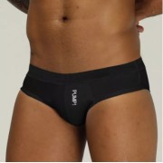 Pump Plain Black Briefs