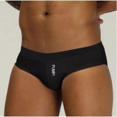 Pump Plain Black Briefs