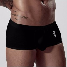Pump Plain Black Boxers