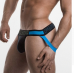 Pump Mesh Jockstrap Black and Blue