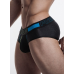 Pump Hollow Mesh Briefs Blue with Green