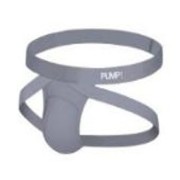 Pump Double-strap Grey Jockstrap