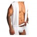 Mens Sexy Sleeveless Hooded Robe - White