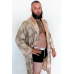 Mens Satin Bathrobe  - Gold