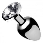 Clear Gem Anal Plug- Medium Clear Gem Anal Plug- Medium