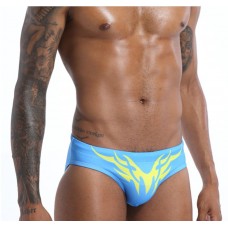 Blue Briefs With Tribal Print and Rainbow Flag