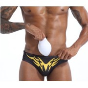Black Briefs with Tribal Print and Rainbow Flag