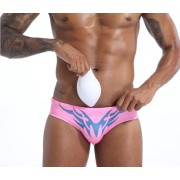 Pink  Briefs with Tribal Print and Rainbow Flag