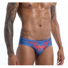 Dark Blue Briefs with Tribal Print and Rainbow Flag