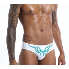 White Breifs with Tribal  Print and Rainbow Falg