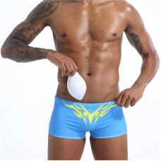 Blue Boxers with Tribal Print and Rainbow flag
