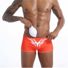 Orange BoxerWith Tribal Print and Rainbow Flag