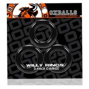 Oxballs Willy Rings 3 Pack - Black