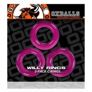 Oxballs Willy Rings 3 Pack - Hot Pink Oxballs Willy Rings 3 Pack - Hot Pink