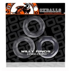 Oxballs Willy Rings 3 Pack - Clear