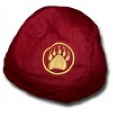 Bandana - Gold monogram Tie Back Burgundy